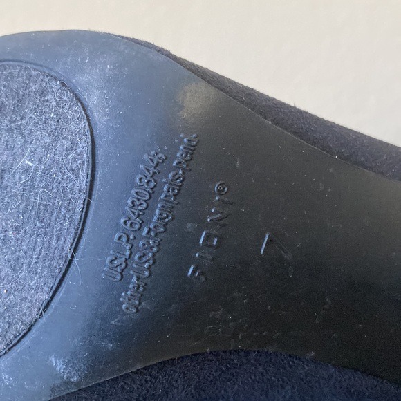 FIONI Black Heeled Ankle Boots Pointed Toe Dressy Boots Size 7 - Picture 3 of 5